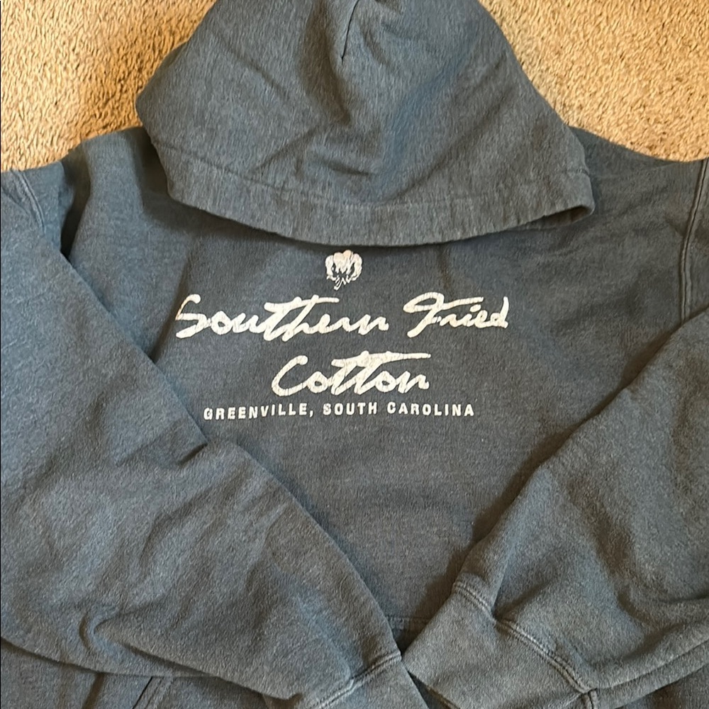Southern Fried Cotton Blue Hoodie